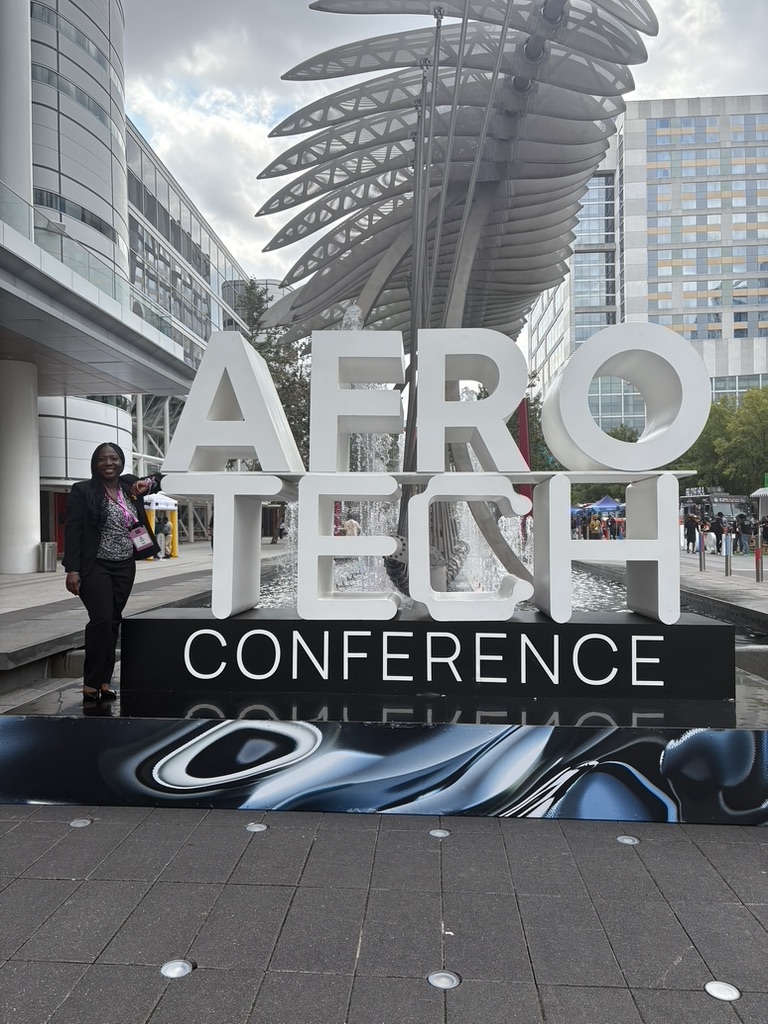 Olga Hamilton attending the AfroTech Conference